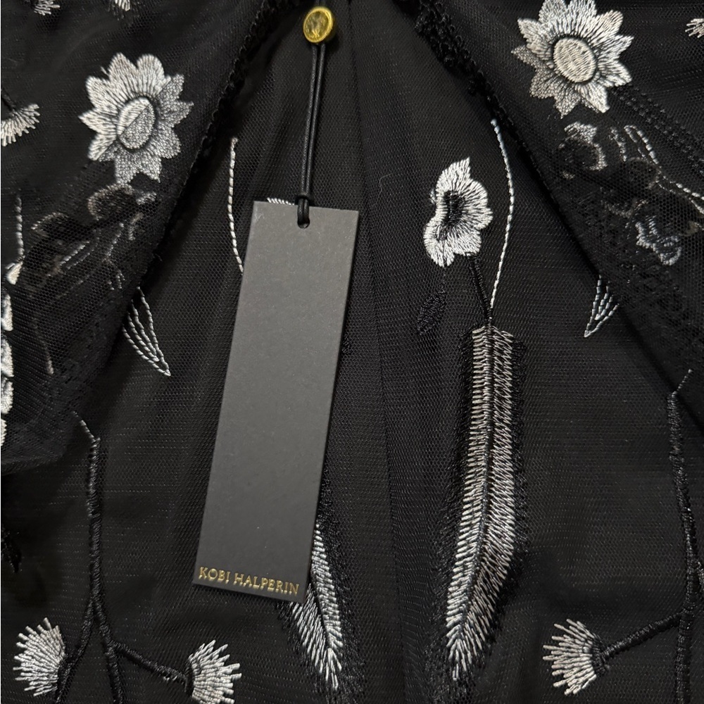 Kobi Halperin Black and White Floral Lace Blouse - Picture 8 of 11